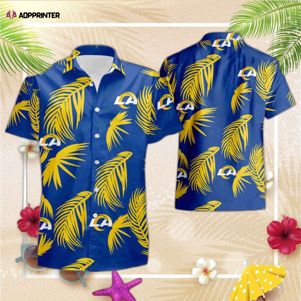 Los Angeles Rams Print Hawaiian Shirt For Men And Women