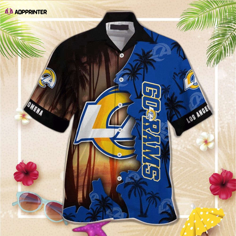 Los Angeles Rams Hawaiian Shirt For Men And Women Customize Your Name