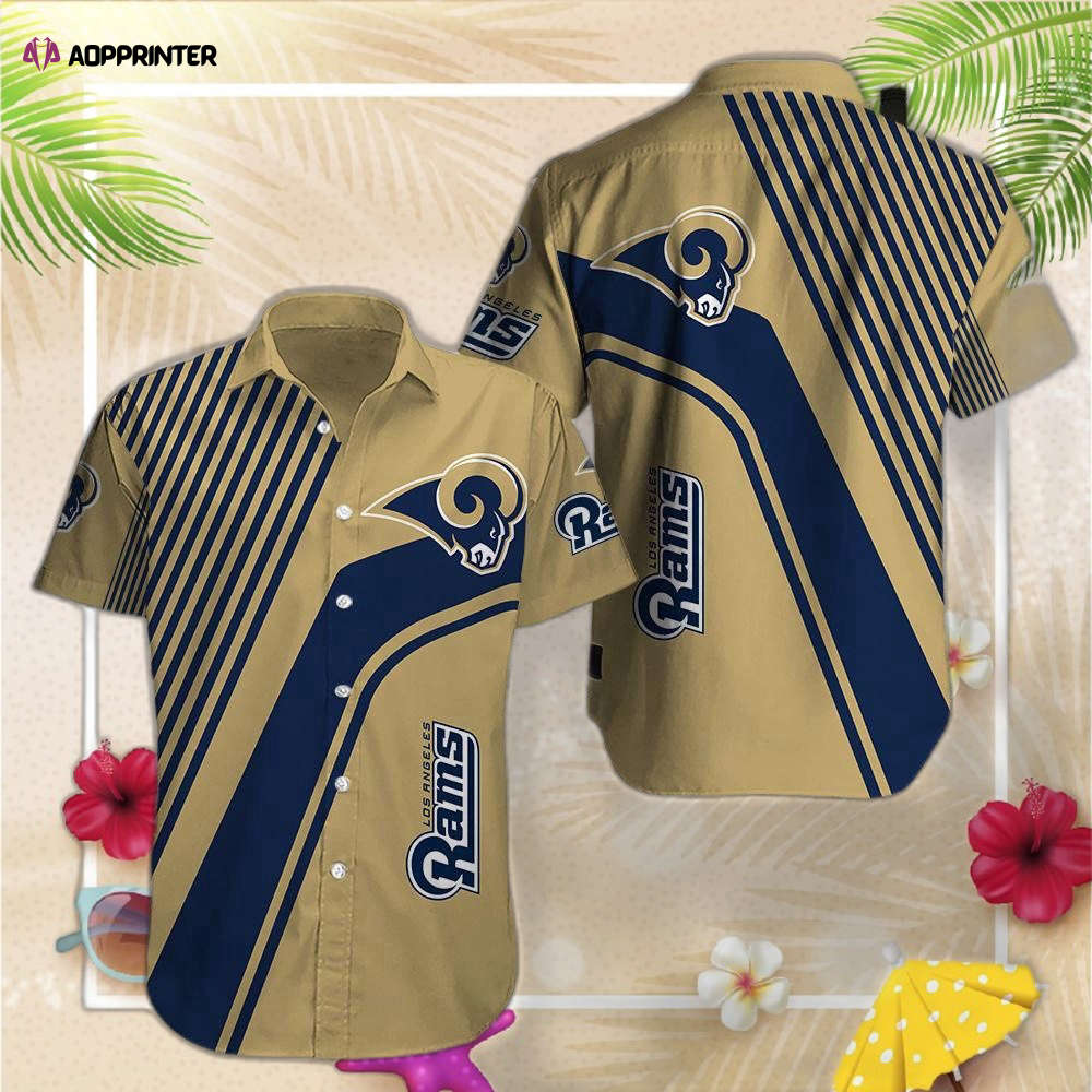 NFL Los Angeles Rams Style Vintage Summber Beach Hawaiian Shirt Aloha Shirt