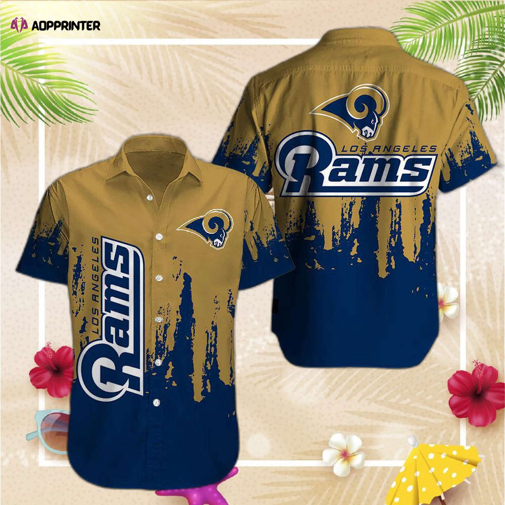 Los Angeles Rams Classic Print Hawaiian Shirt For Men And Women