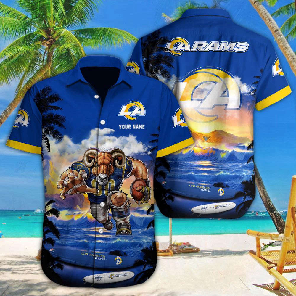 Los Angeles Rams NFL-Custom Hawaii Shirt M-34350