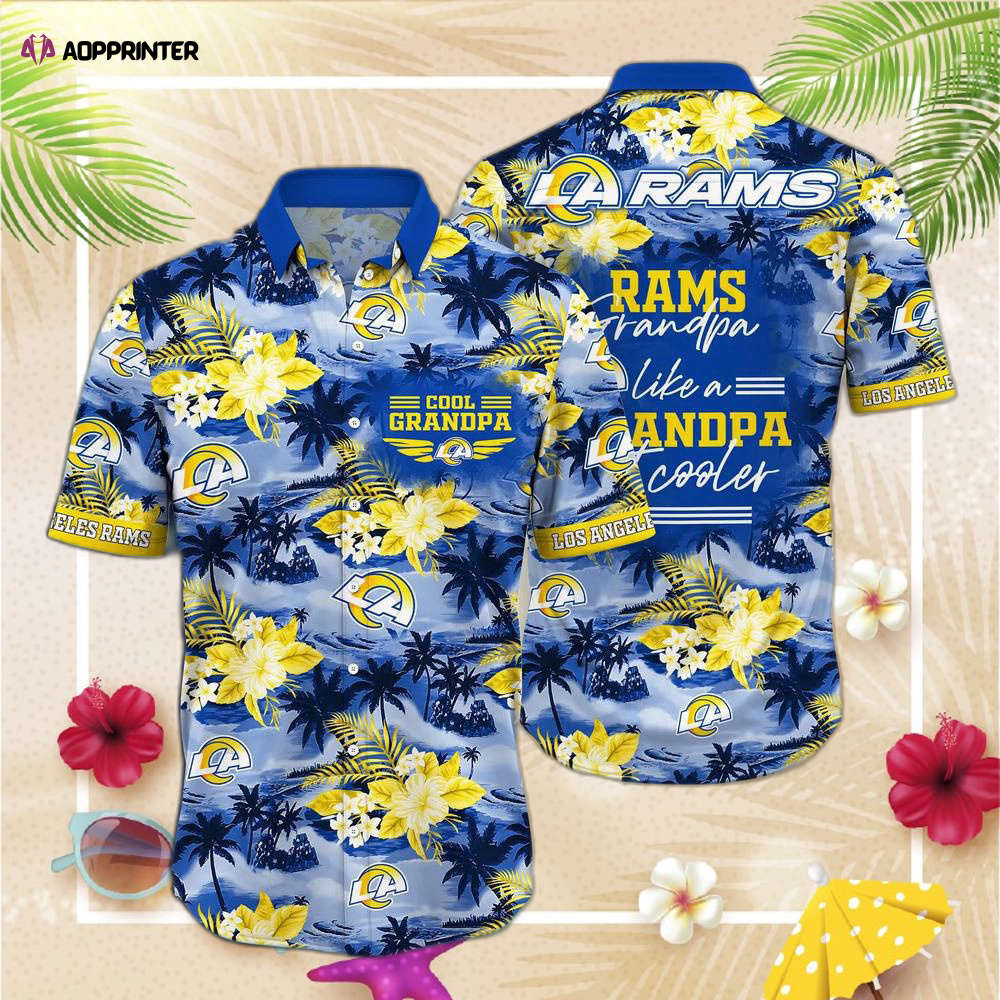 Los Angeles Rams NFL-Custom Hawaii Shirt M-34350