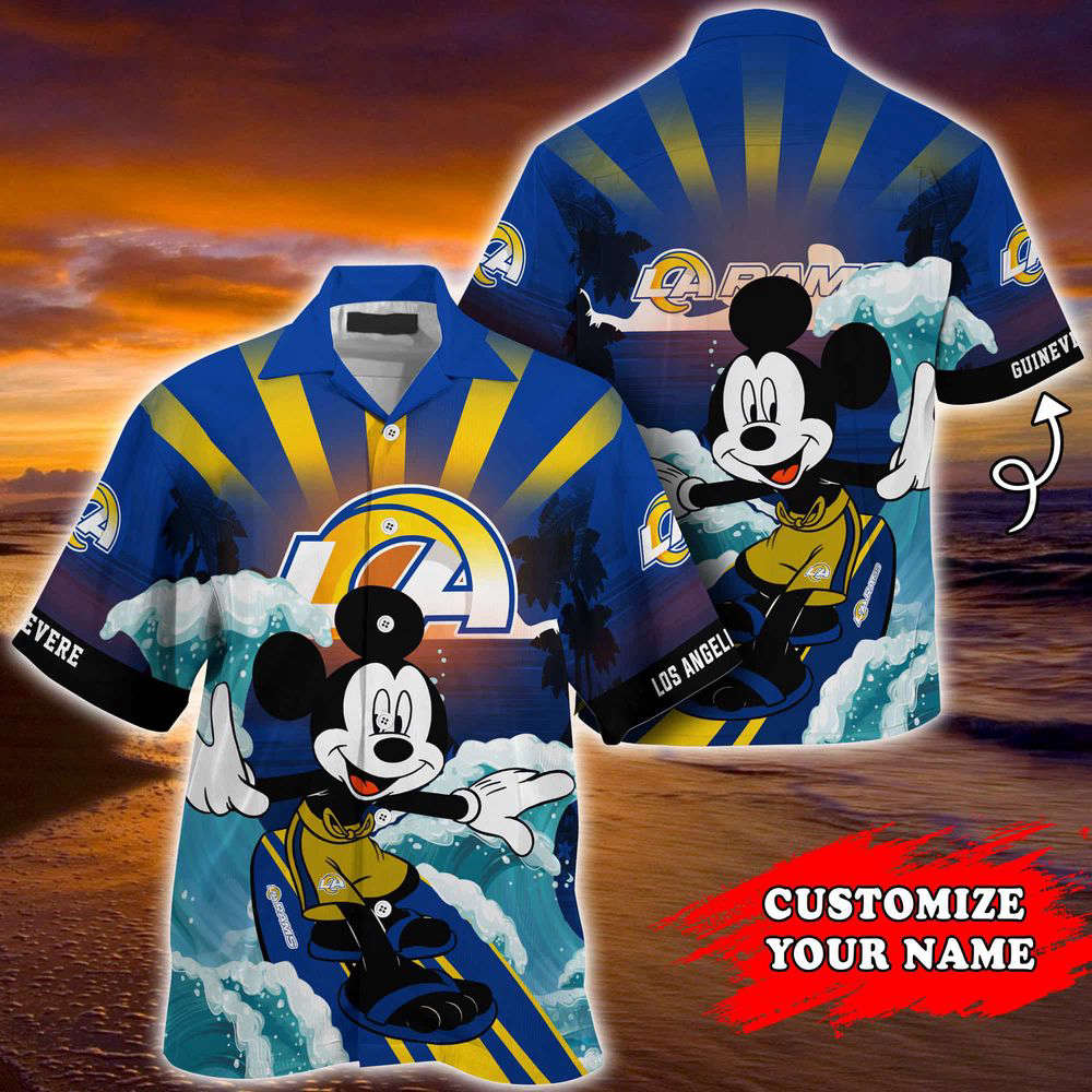 Los Angeles Rams NFL-Summer Customized Hawaii Shirt For Sports Fans