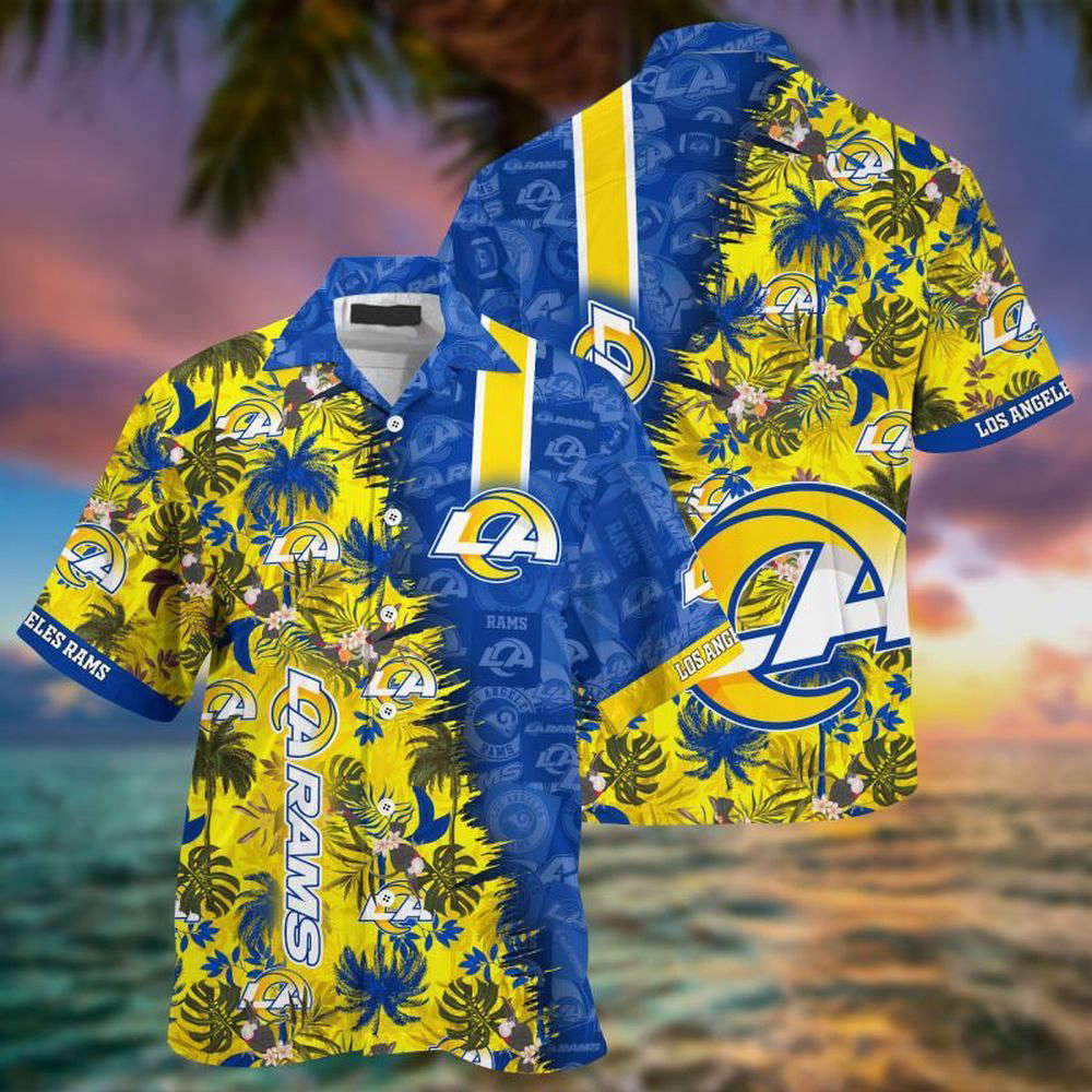 Los Angeles Rams NFL Summer Hawaiian Shirt For Men And Women And Shorts