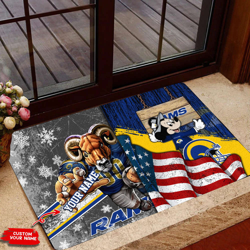 Los Angeles Rams Personalized  Doormat, Best Gift For Home Decor