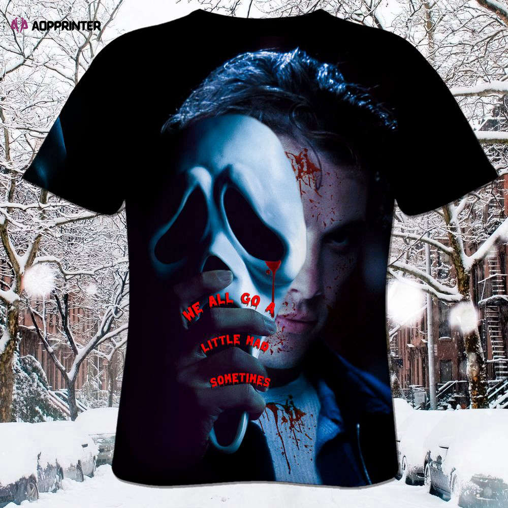 Ly Men Film Outfit Unisex Scream 3D T-Shirt