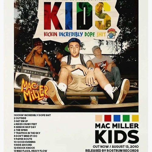 Mac KIDS Album Cover Poster  Premium Matte Vertical Poster – Gift For Home Decoration