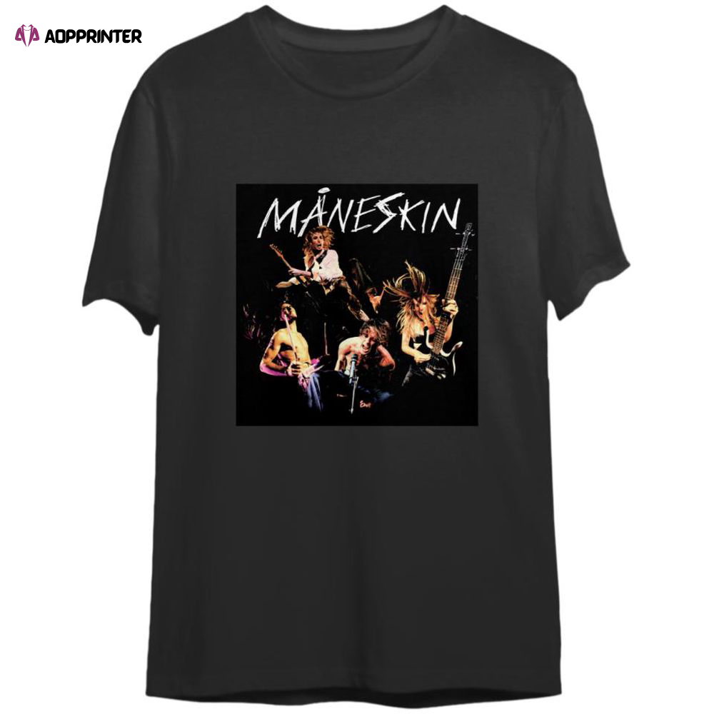 ManeSkin Europe Tour 2023 Dates Merch, ManeSkin Concert 2023 Setlist T-Shirt For Men And Women