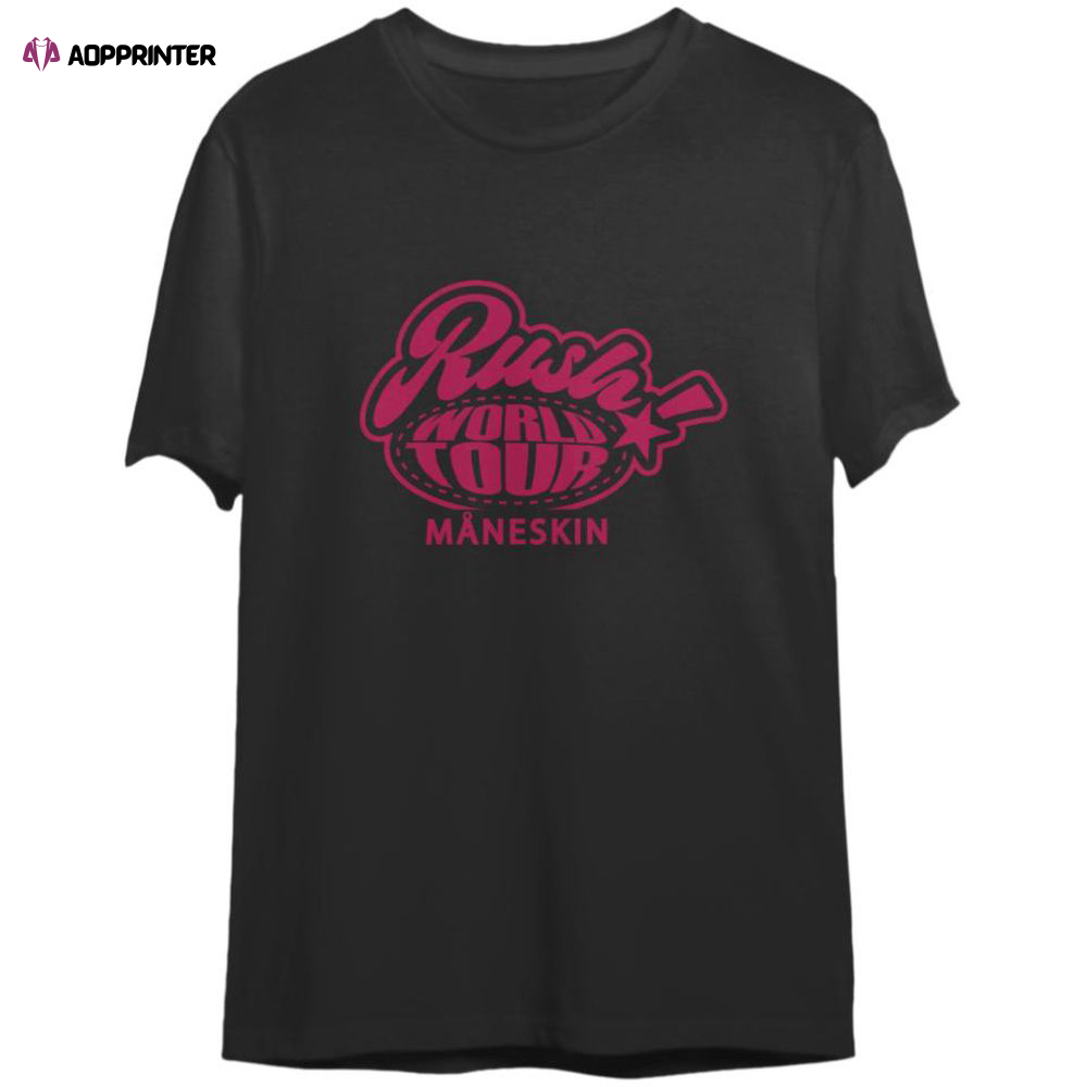 Maneskin Rush World Tour 2023 Shirt, For Men And Women