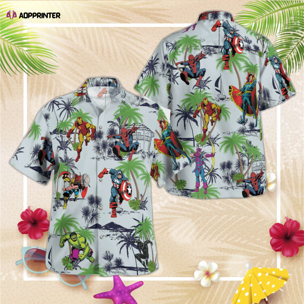 Marvel Superhero Fashion Hawaiian Shirt, Gift For Men Women