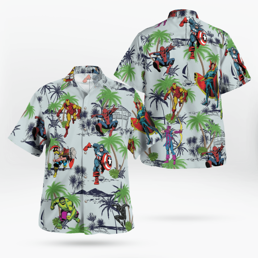 Marvel Superhero Fashion Hawaiian Shirt, Gift For Men Women