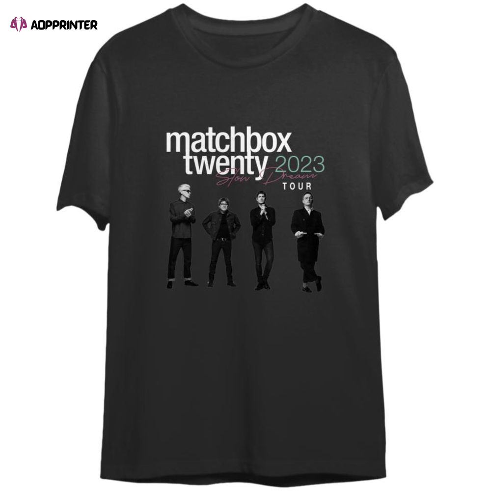 Matchbox Twenty Slow Dream Tour 2023 T-Shirt, Matchbox Twenty 2023 Concert T-Shirt