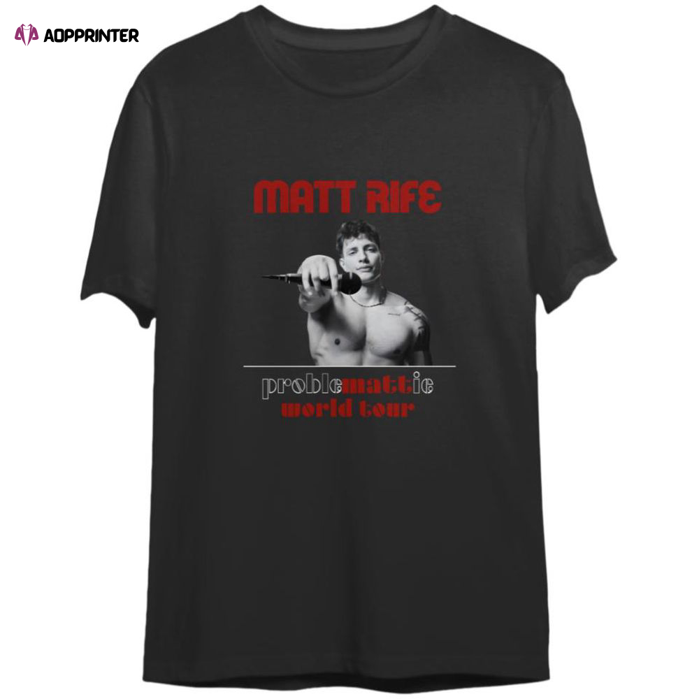 Matt Rife 2023 World Tour T-Shirt, Matt Rife 2023 Tour T-Shirt, For Men And Women