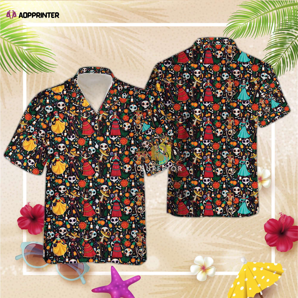 Mexican Couple De Los Muertos Hawaiian Shirt, Gift For Men And Women