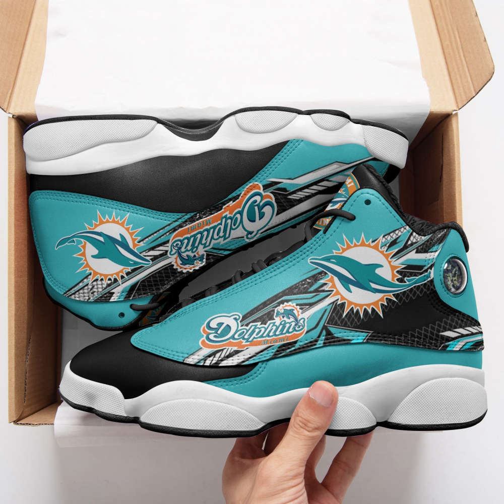 Miami Dolphins Air Jordan 13 Sneakers, Best Gift For Men And Women