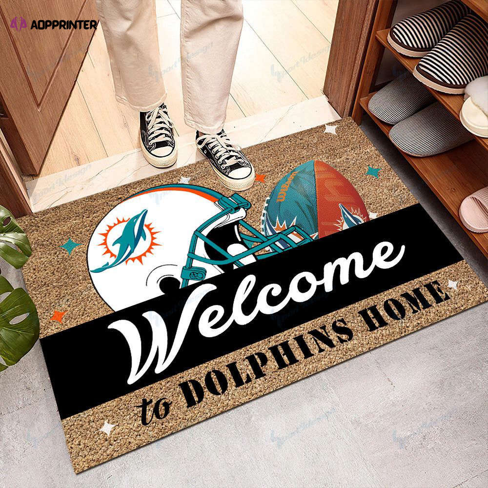 Miami Dolphins Doormat, Gift For Home Decor