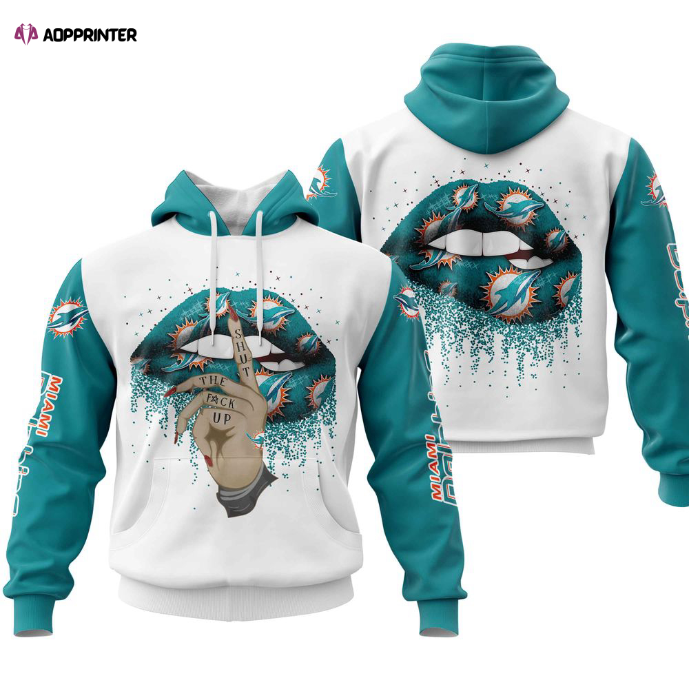 Miami Dolphins Lips Hoodie, Gift For Men And Women