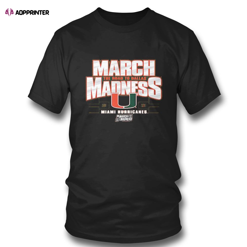 Miami Hurricanes 2023 Ncaa Womens Basketball Tournament March Madness T-shirt For Fans