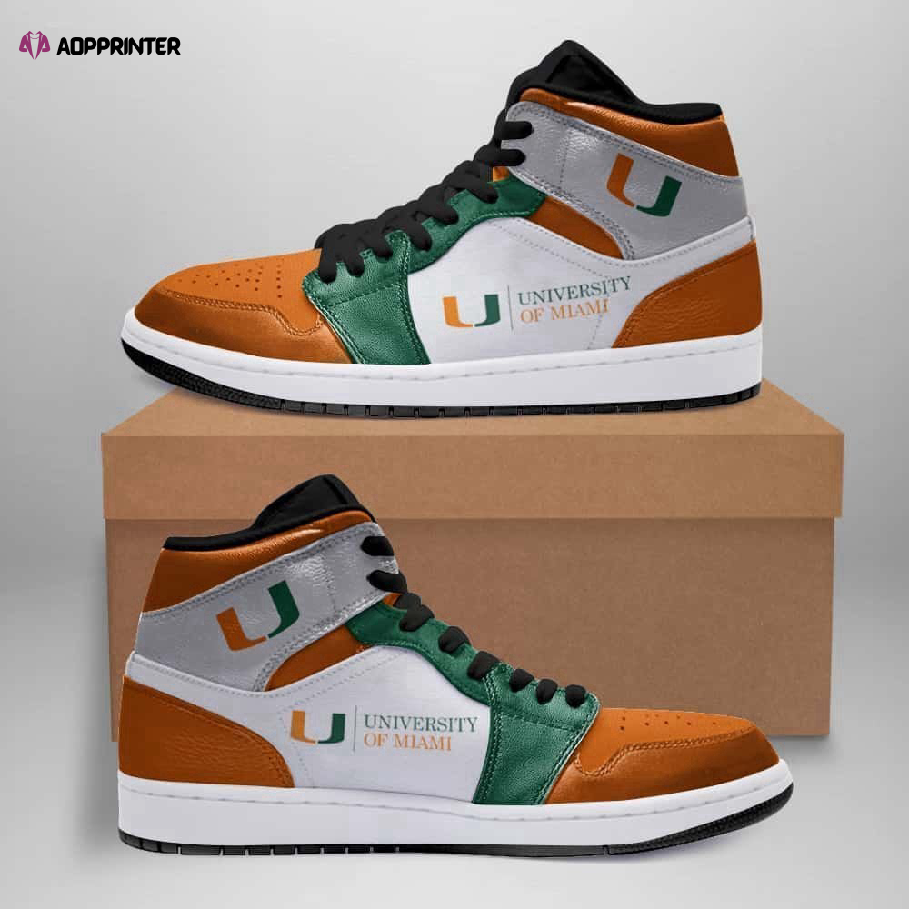 Miami Hurricanes American Football Custom Air Jordan 2023 Shoes Sport Sneakers For Men And Women