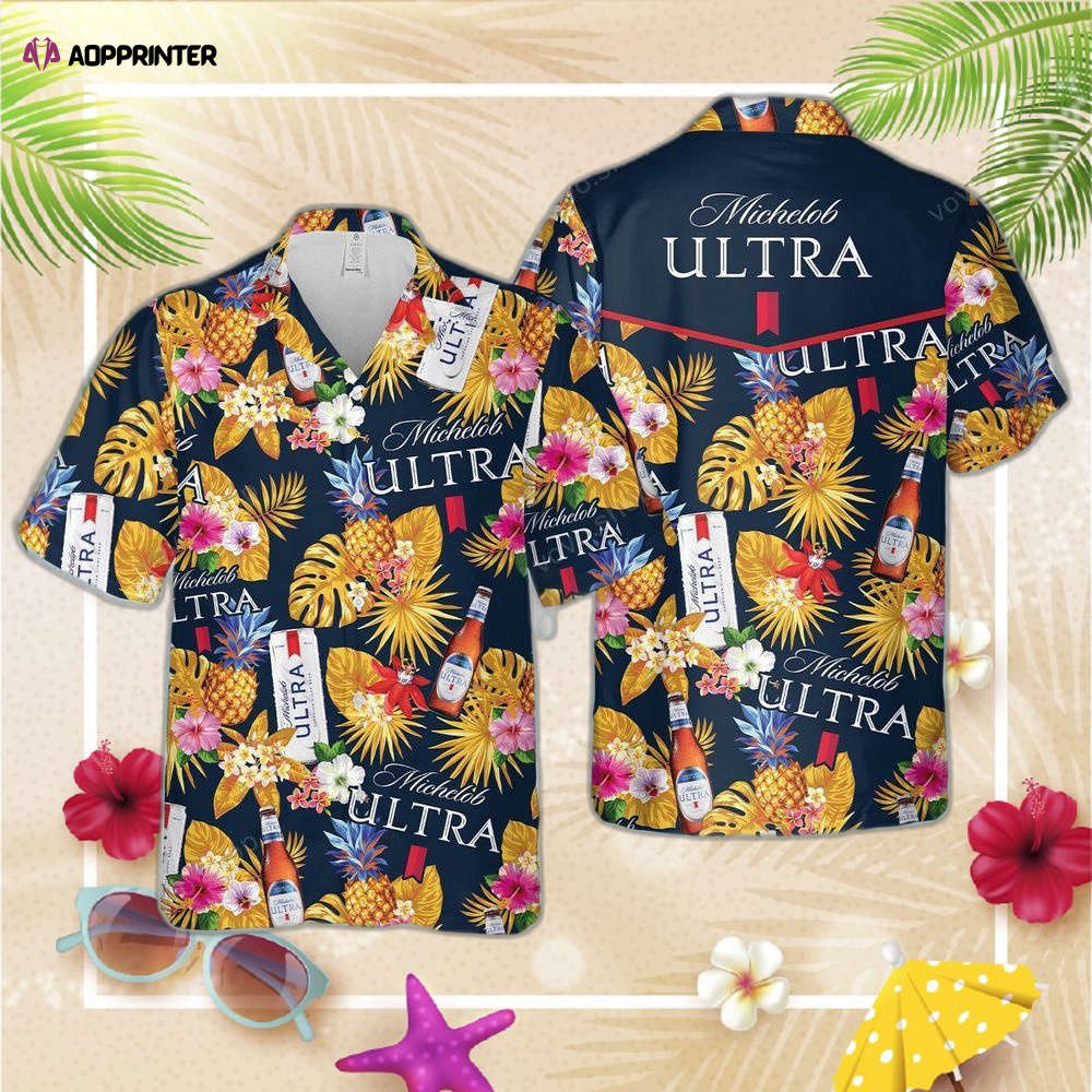 Michelob Ultra Beer Pineapple Hawaiian Shirt For Men Women