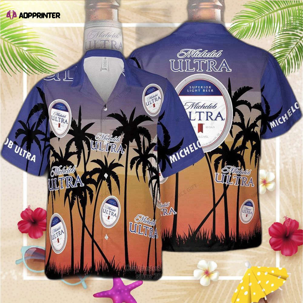 Michelob Ultra Palm Tree Hawaiian Shirt For Men And Women