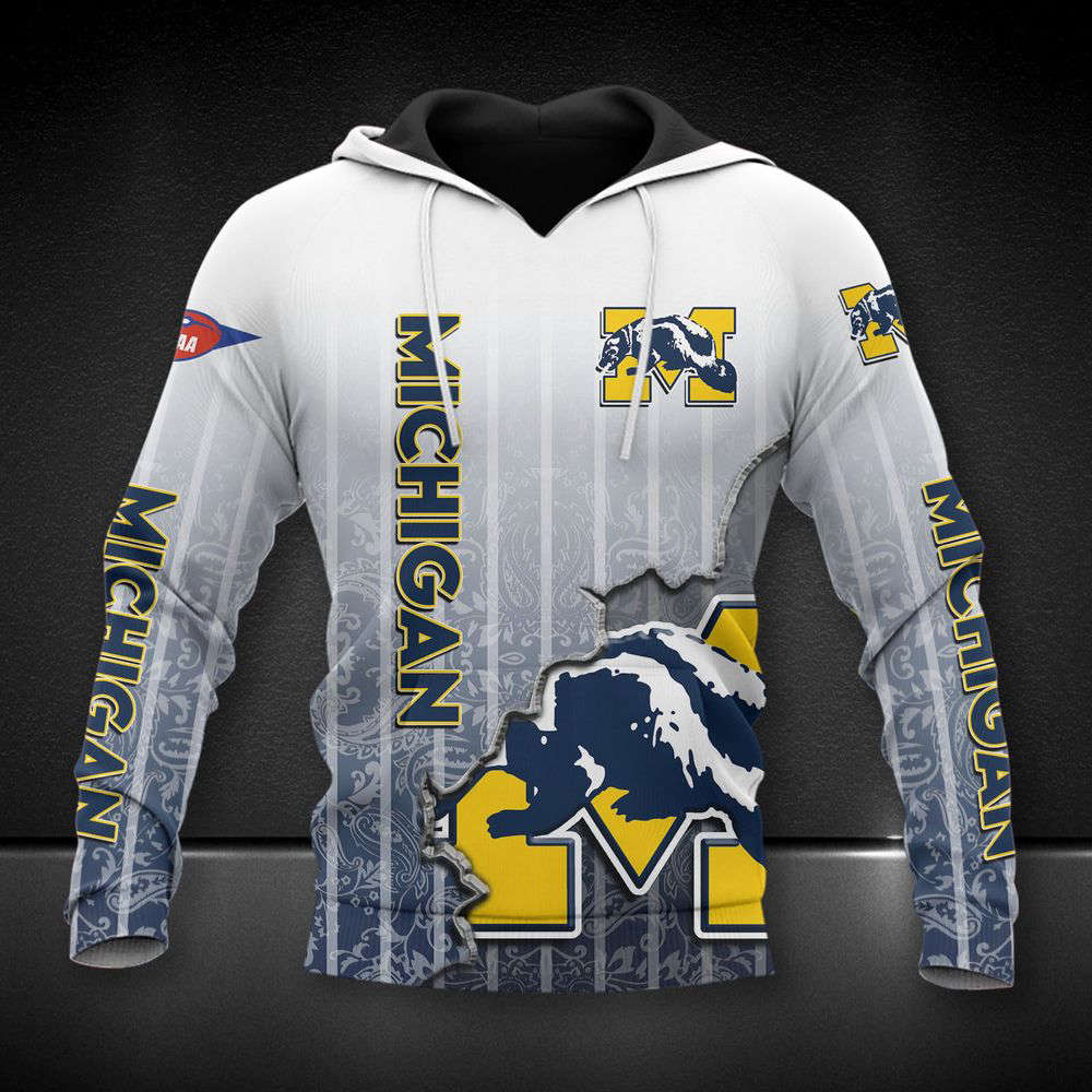 MICHIGAN WOLVERINES Printing    Hoodie, Best Gift For Men And Women