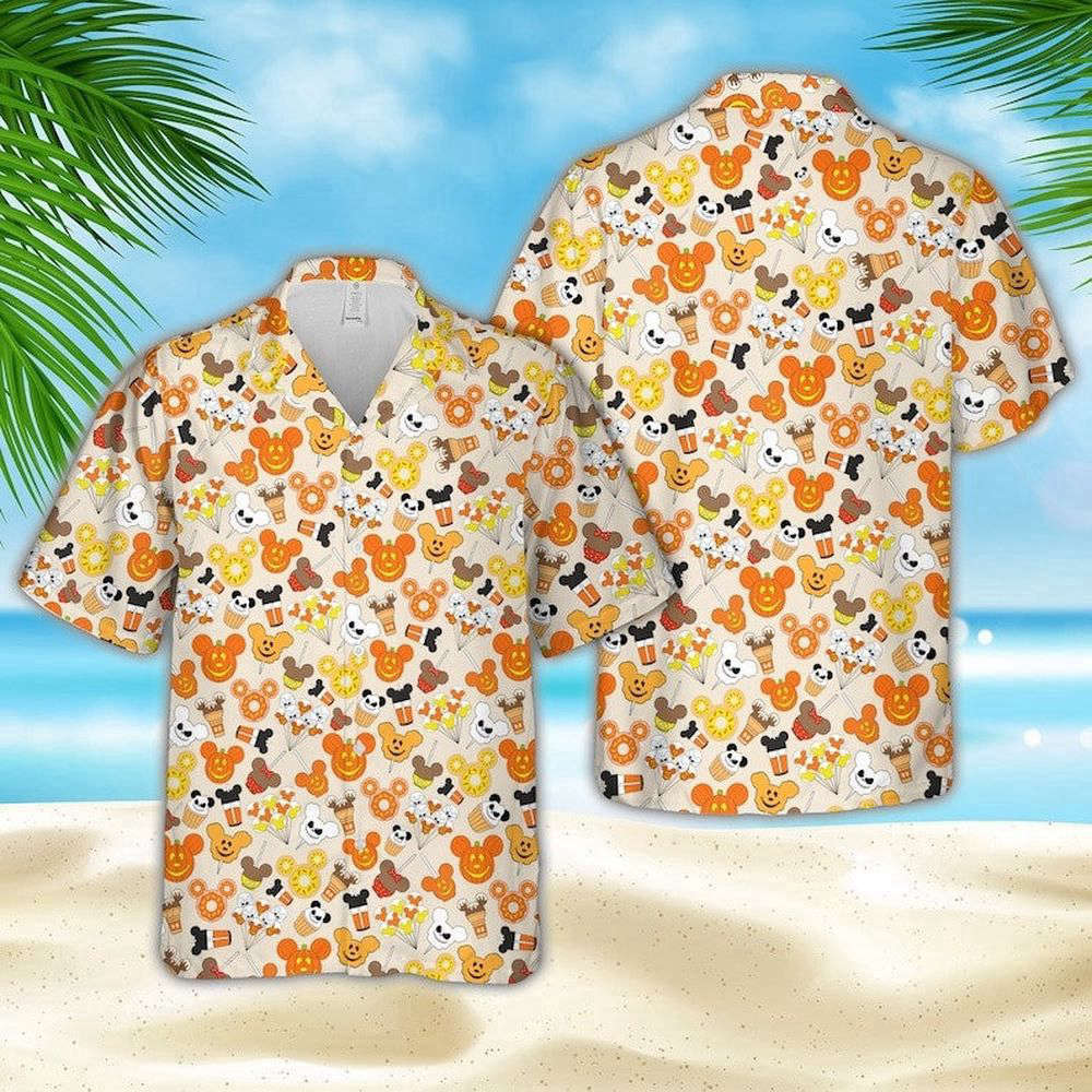 Mickey Donuts Spooky Season Hawaiian Shirt, Gift For Men And Women