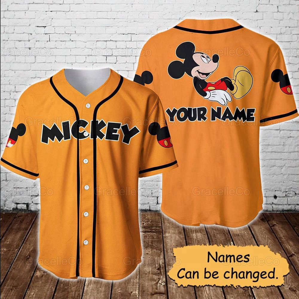 Mickey Mouse Disney Custom Baseball Jersey Shirt