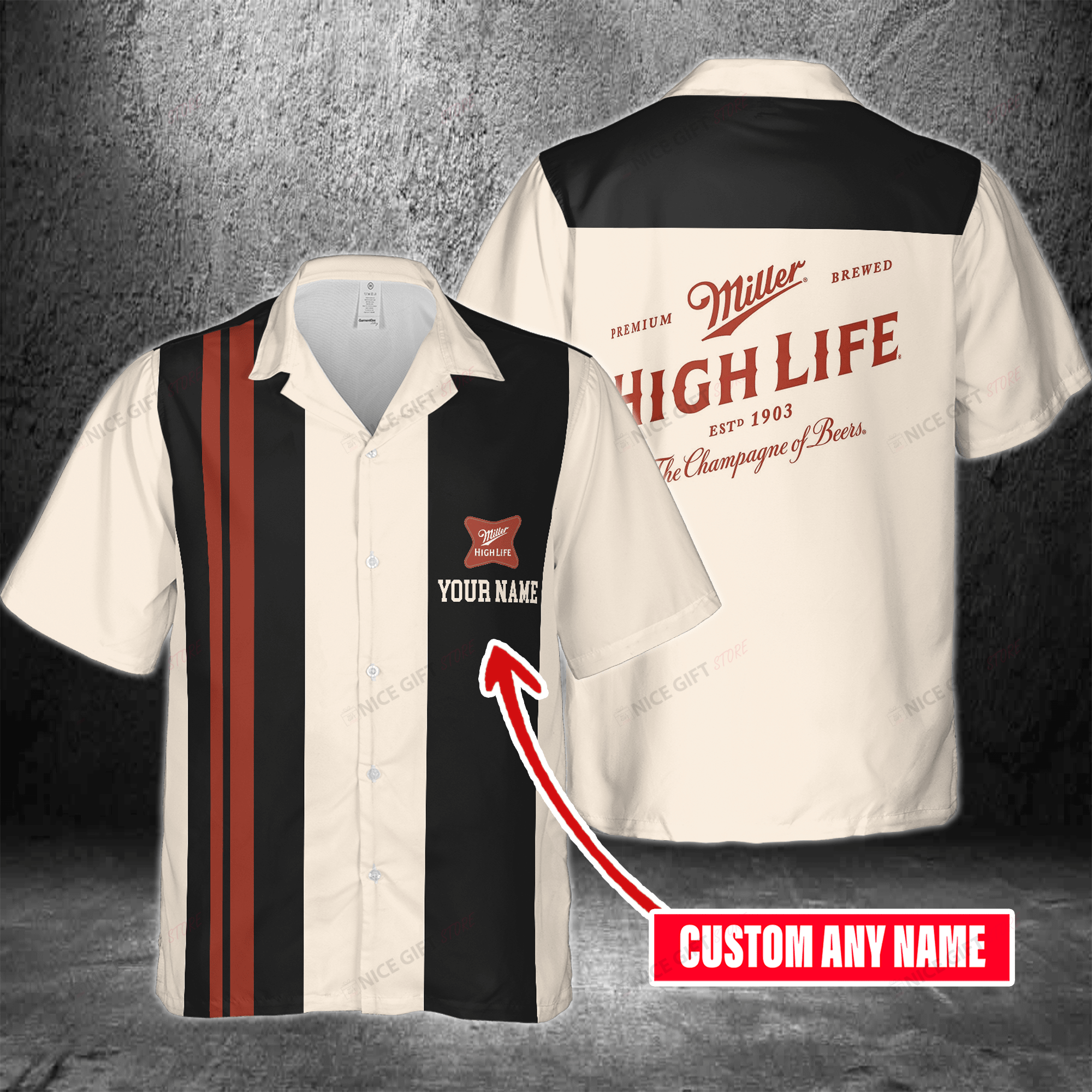 Miller High Life Custom Name Hawaiian Shirt For Men And Women