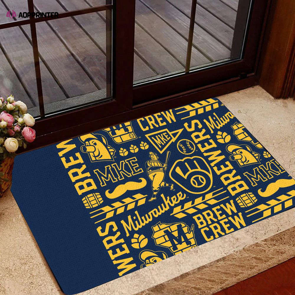 Milwaukee Brewers Doormat, Best Gift For Home Decor