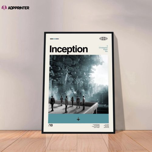 Minimalist INCEPTION Movie Poster – Retro Modern Art, Best Gift For Home Decorations