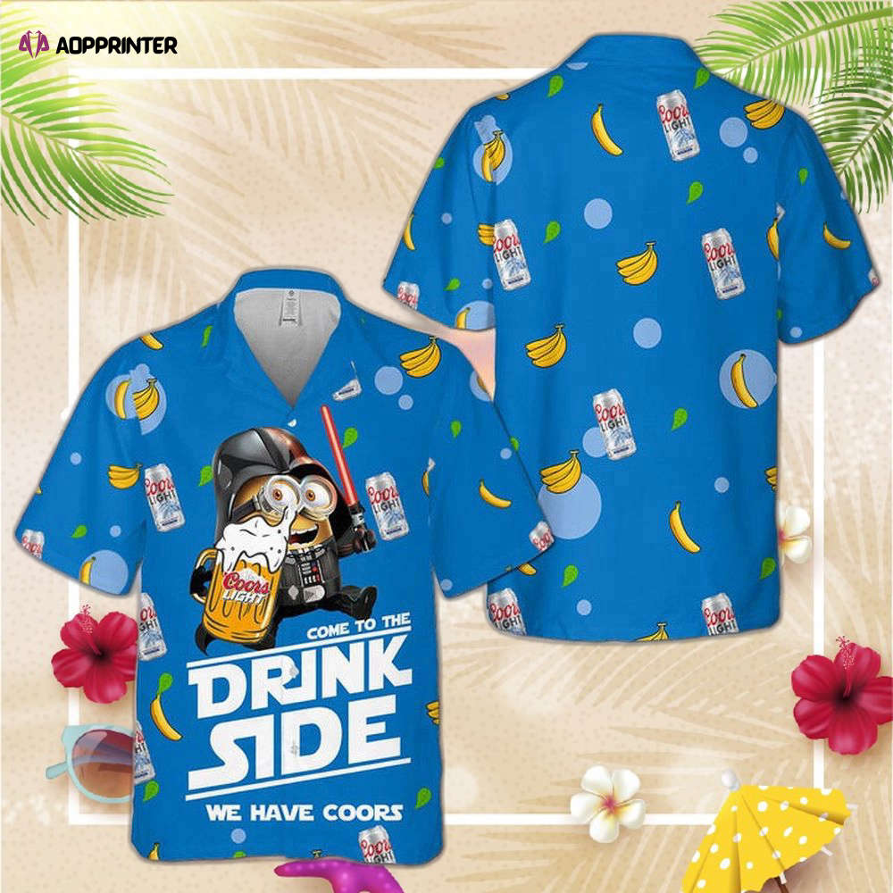 Minion Come To Drink Side We Have Coors Light Hawaiian Shirt For Men And Women