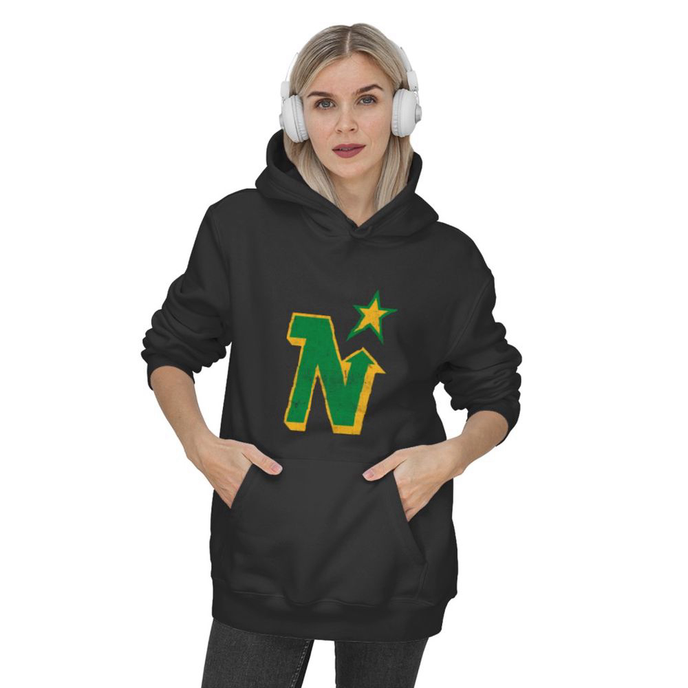 Minnesota North Stars, Defunct Team, Faded/Distressed Style Hoodie, For Men Women