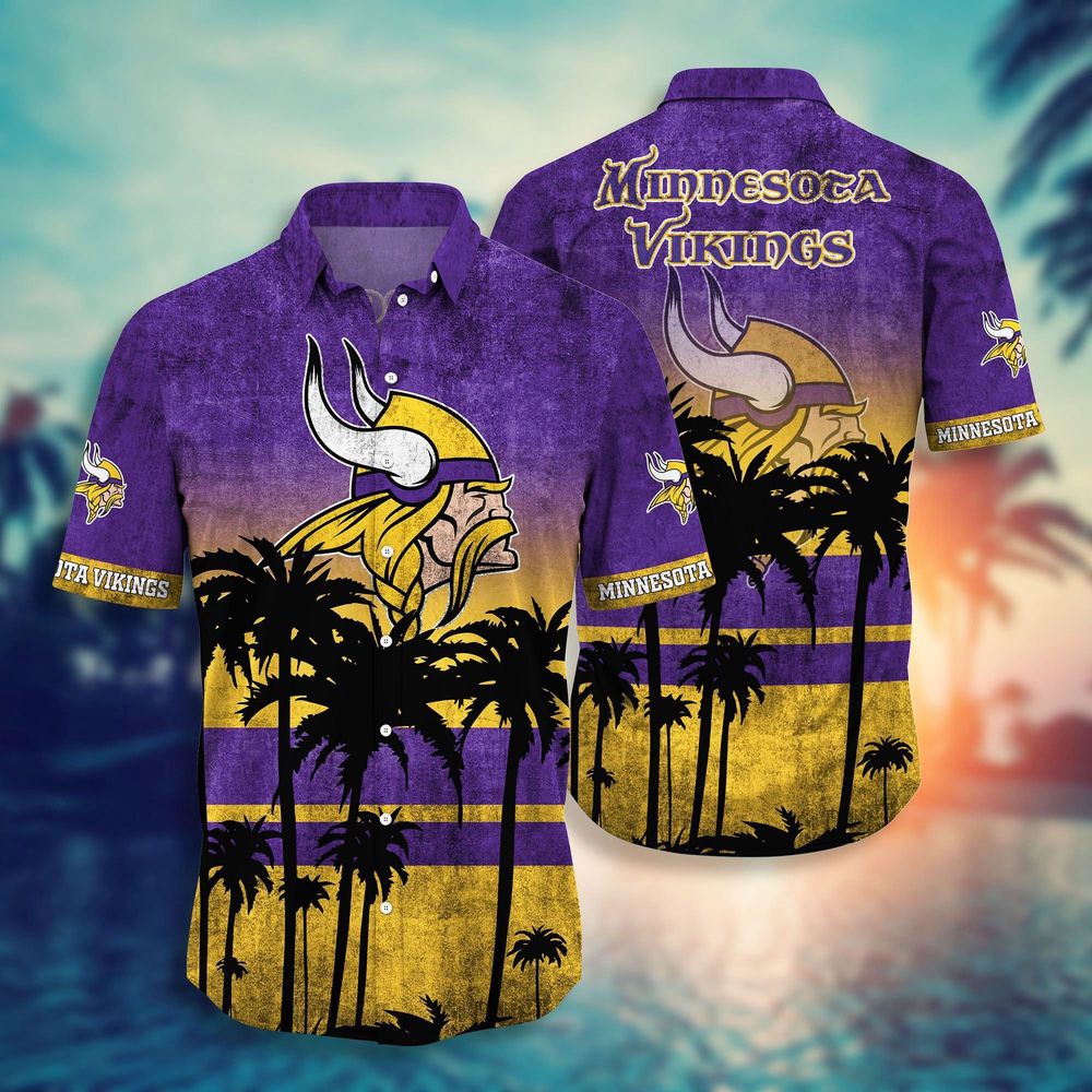 Minnesota Vikings NFL-Hawaii Shirt Short Style Hot Trending Summer  For Men And Women