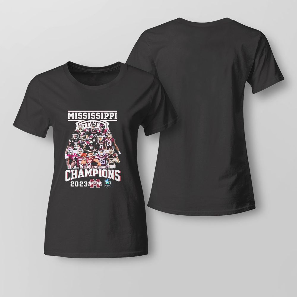 Mississippi State Team Player Reliaquest Bowl Champions 2023 T-shirt For Fans