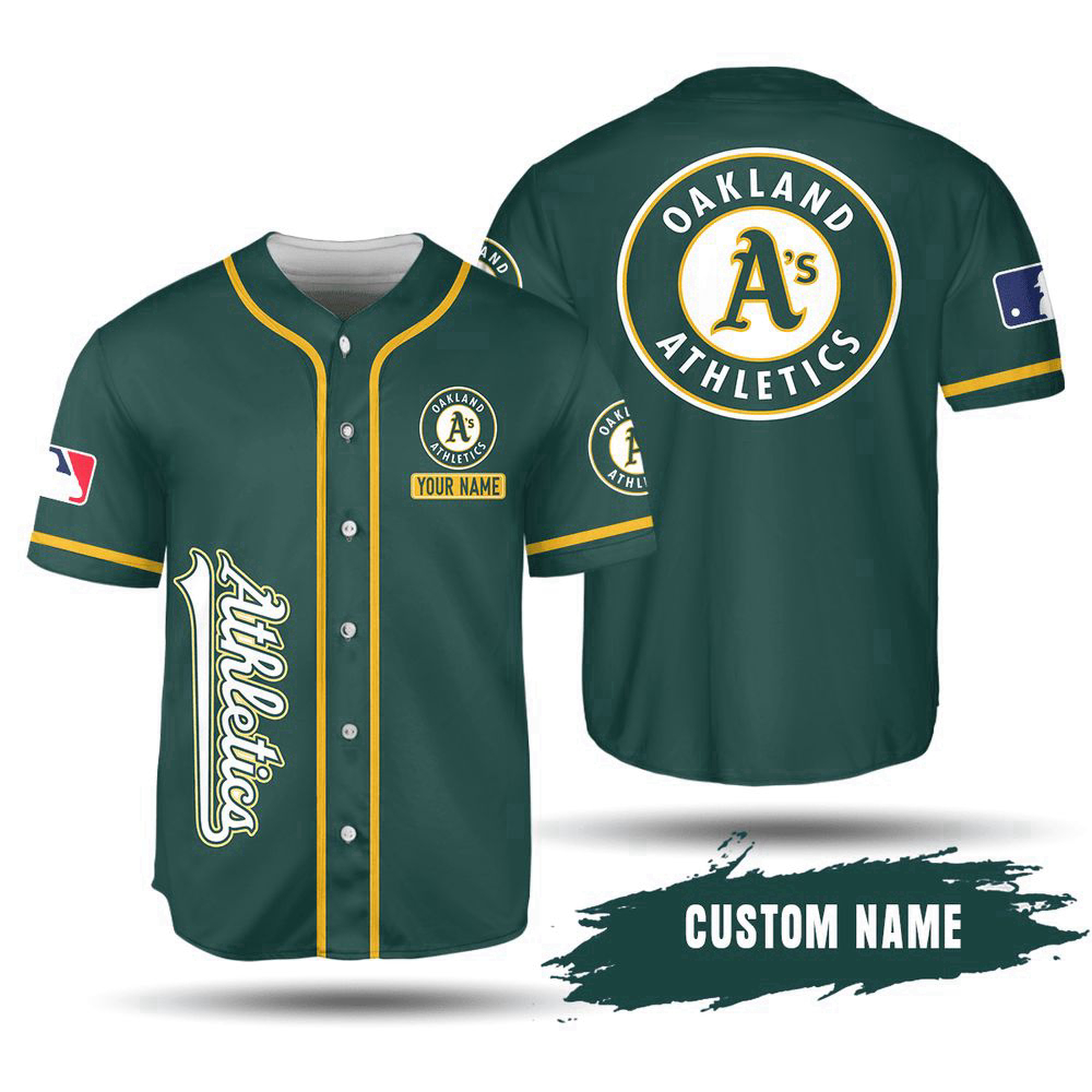 MLB Oakland Athletics Custom Name Baseball Jersey V2 Unisex Shirt, Gift For Men And Women