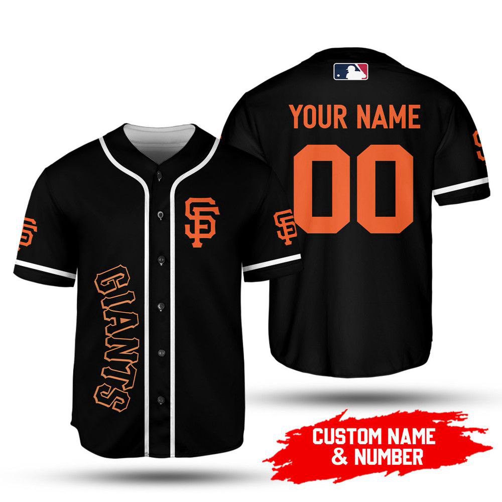 MLB San Francisco Giants Custom Name Number Baseball Jersey V5 Unisex Shirt, Gift For Men And Women