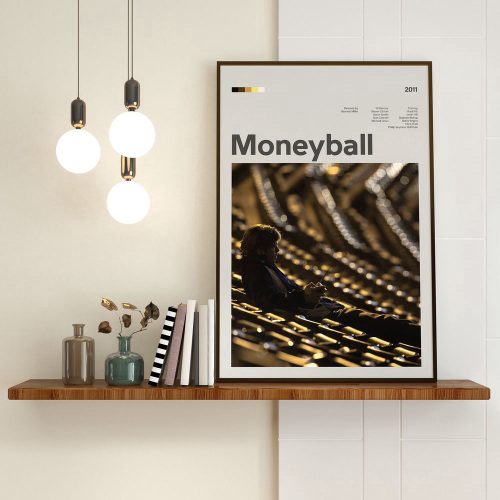 Moneyball Movie Poster –  Movie Minimalist Poster – Gift For Home Decoration