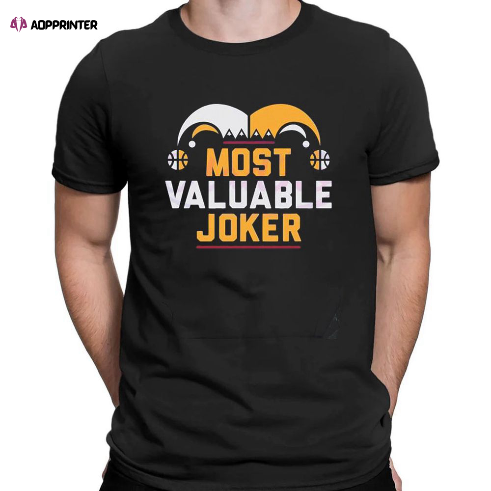 Most Valuable Joker Svg Nikola Jokic Mvj T-shirt For Fans