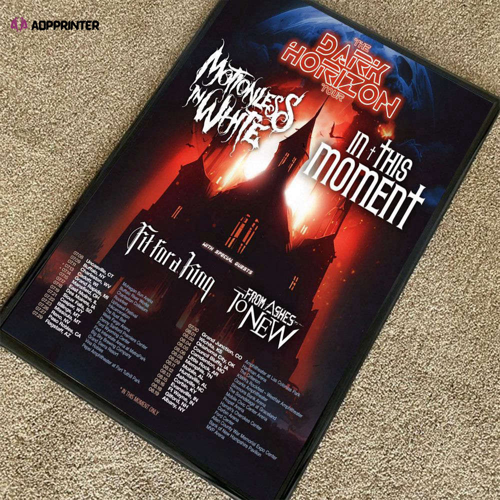 Motionless In White and In This Moment 2023 Tour Poster – Gift For Home Decoration