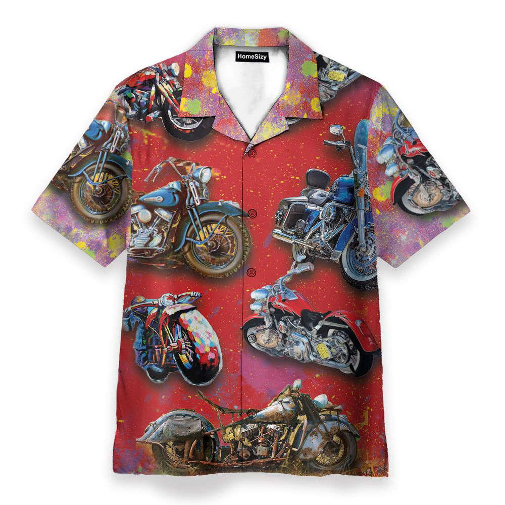 Motobike Hawaiian Shirt, Gift For Men Women