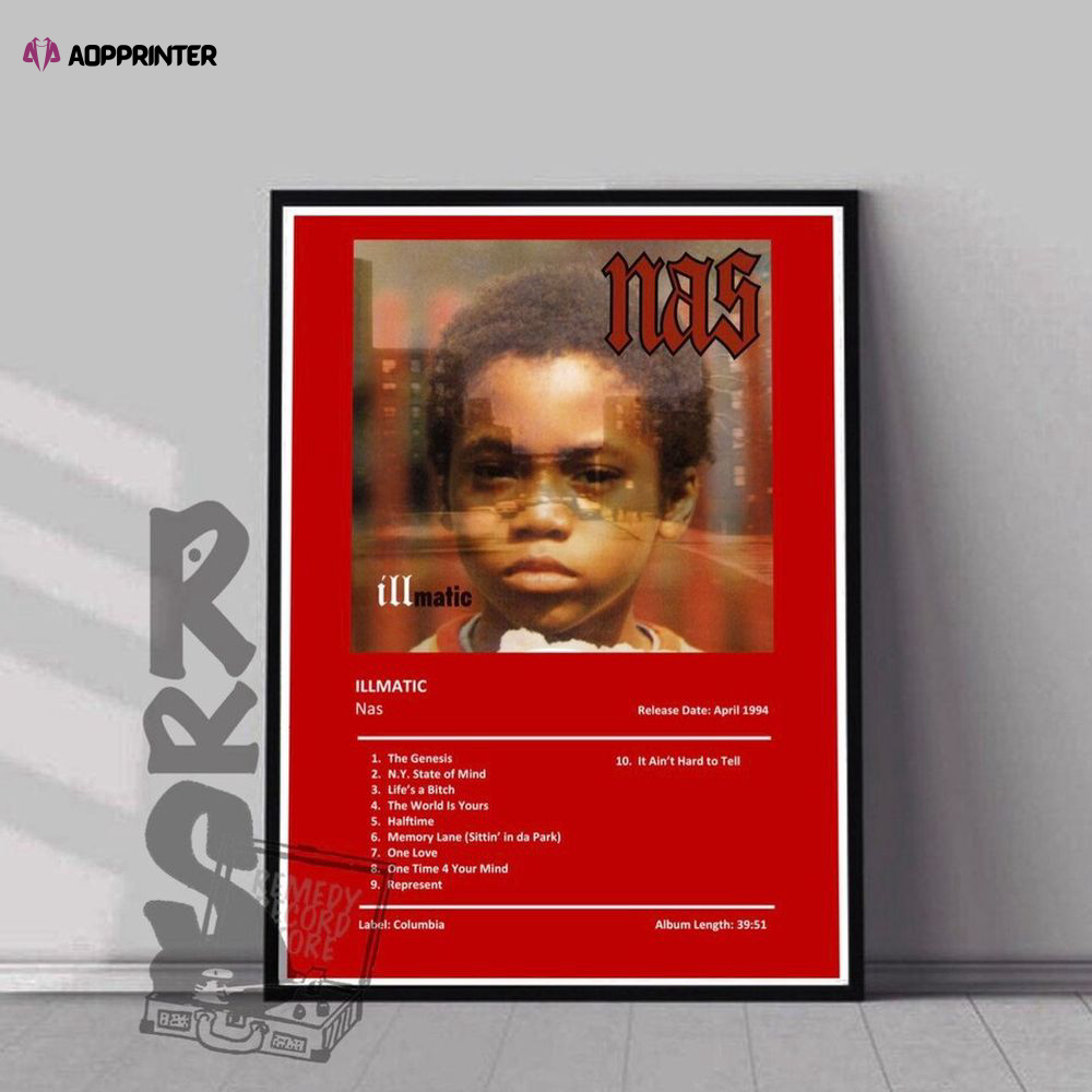 Nas – Illmatic – Album Cover poster – Nas Poster, Best Gift For Home Decoration – Music Gift