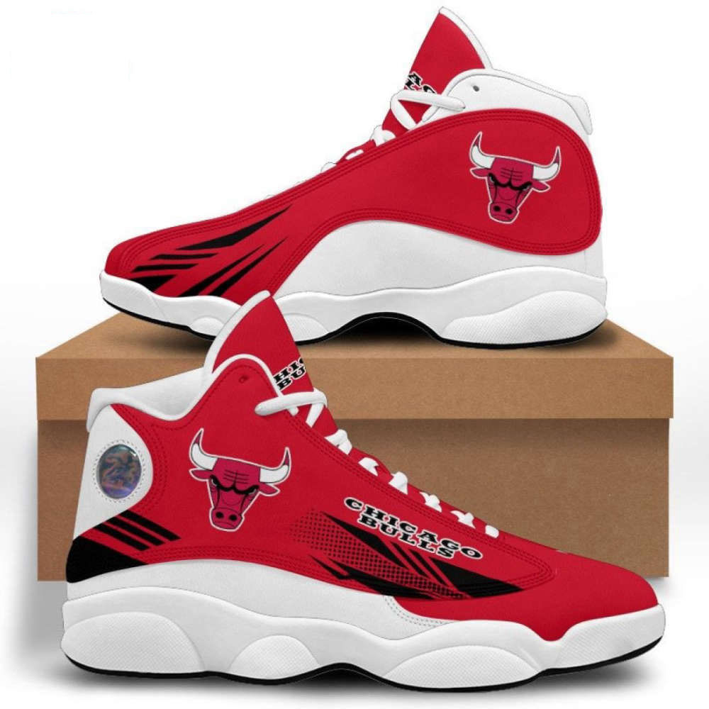 NBA Chicago Bulls Red Black Air Jordan 13 Shoes, Best Gift For Men And Women