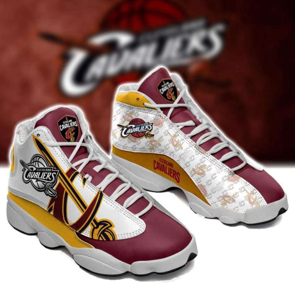 NBA Cleveland Cavaliers Wine Gold Limited Air Jordan 13 Shoes, Best Gift For Men And Women