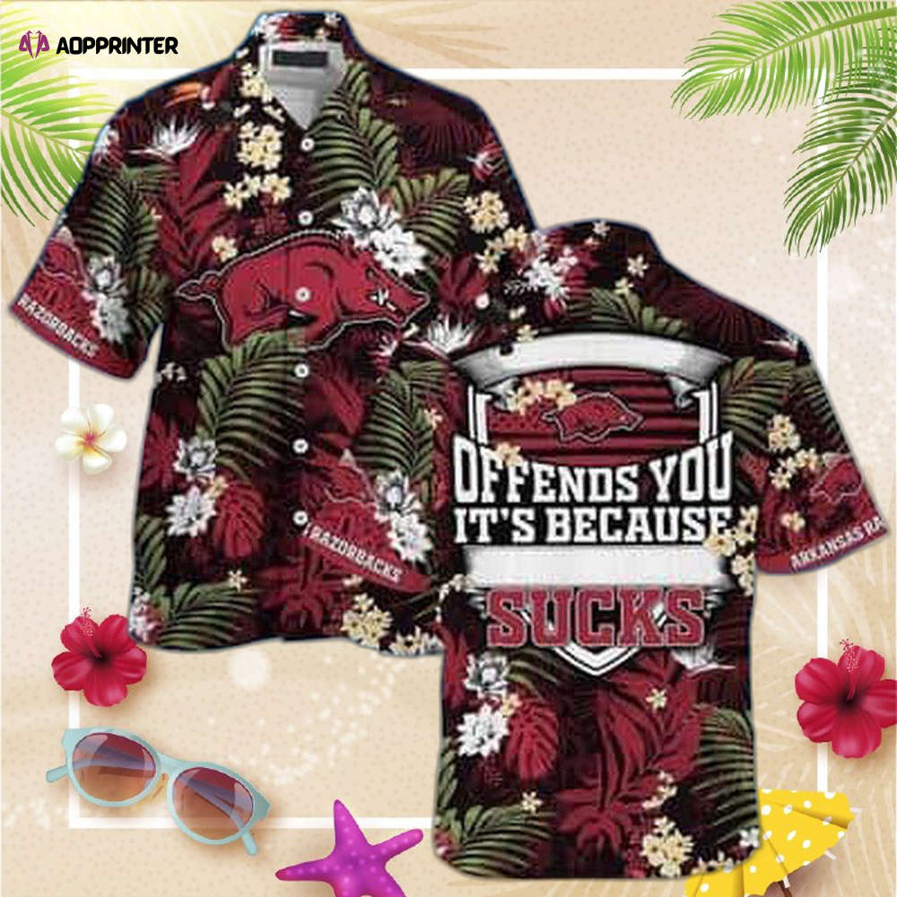 NCAA Arkansas Razorbacks Hawaiian Shirt Offends You It’s Because Sucks