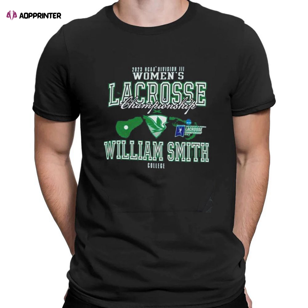 Ncaa Division Iii Womens Lacrosse Championship William Smith College 2023 T-shirt For Fans