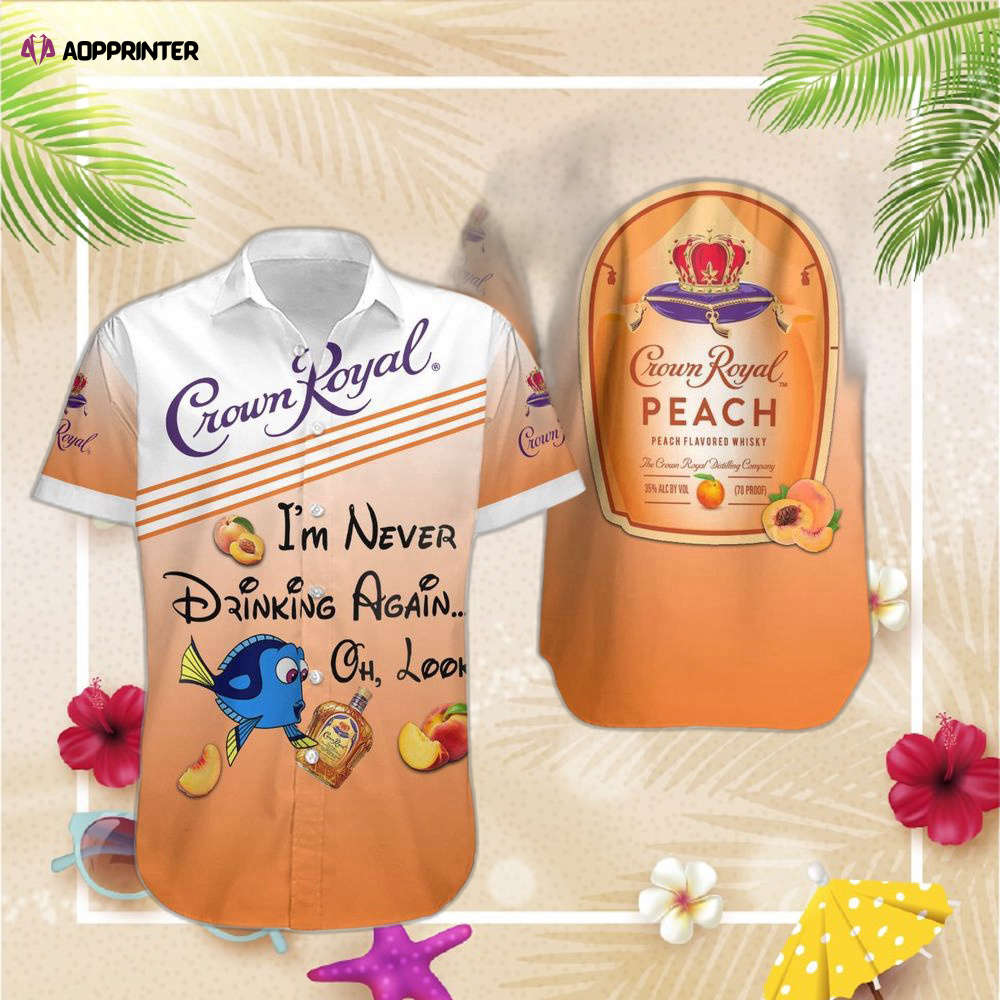 Nemo Crown Royal Peach Whiskey Hawaiian Shirt For Men Women