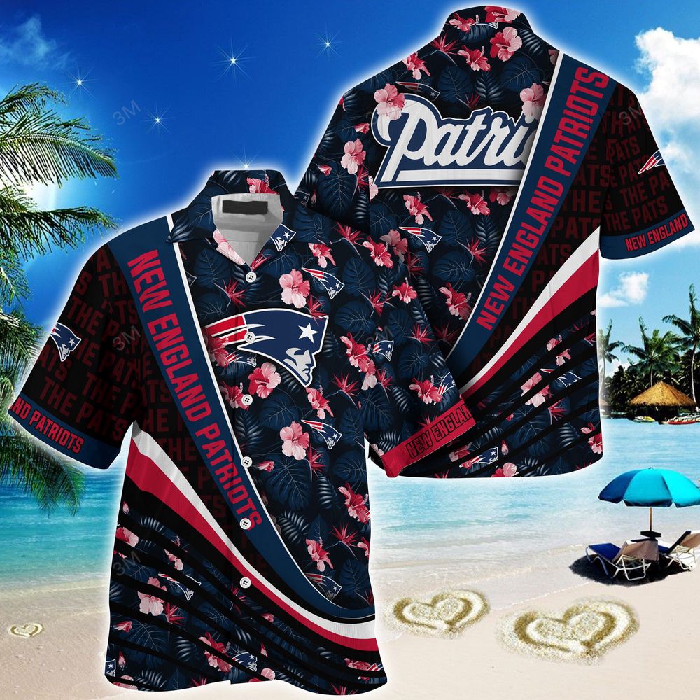 New England Patriots NFL-Summer Hawaii Shirt With Tropical Flower Pattern For Men And Women