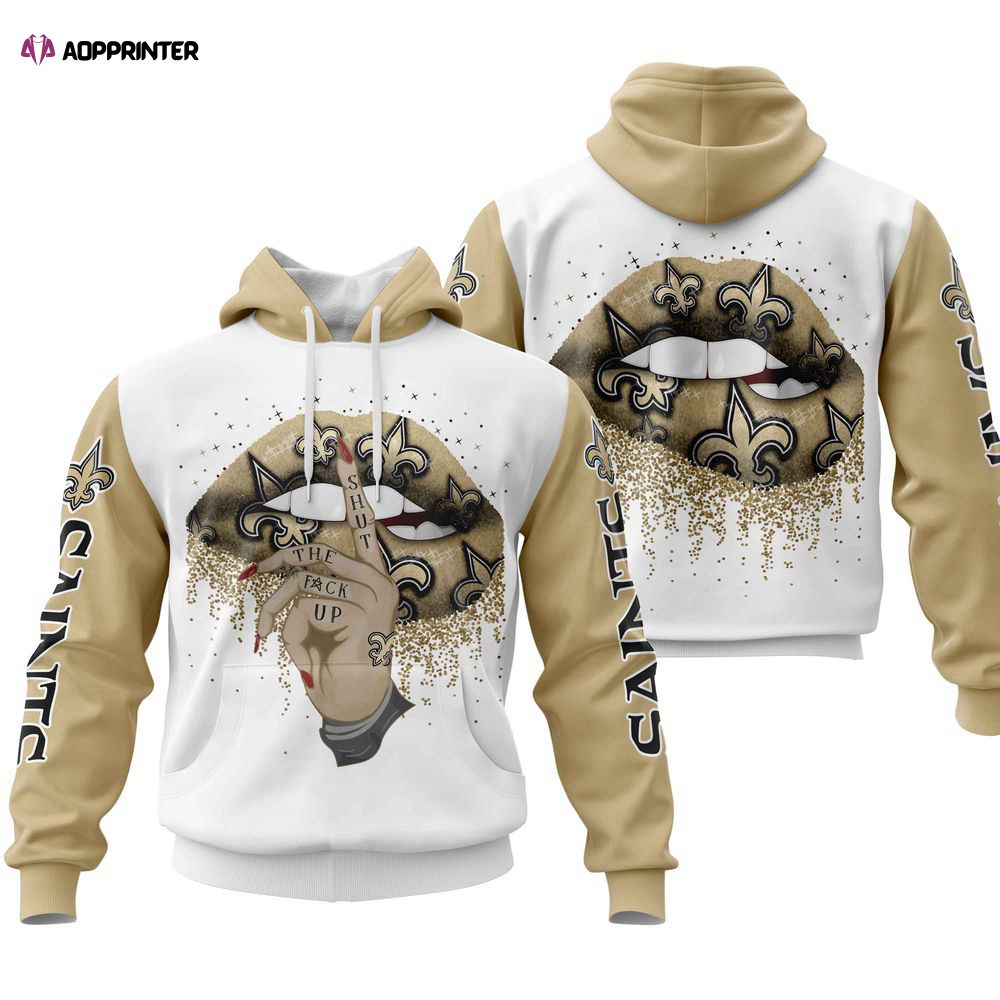 New Orleans Saints Lips Hoodie, Gift For Men And Women