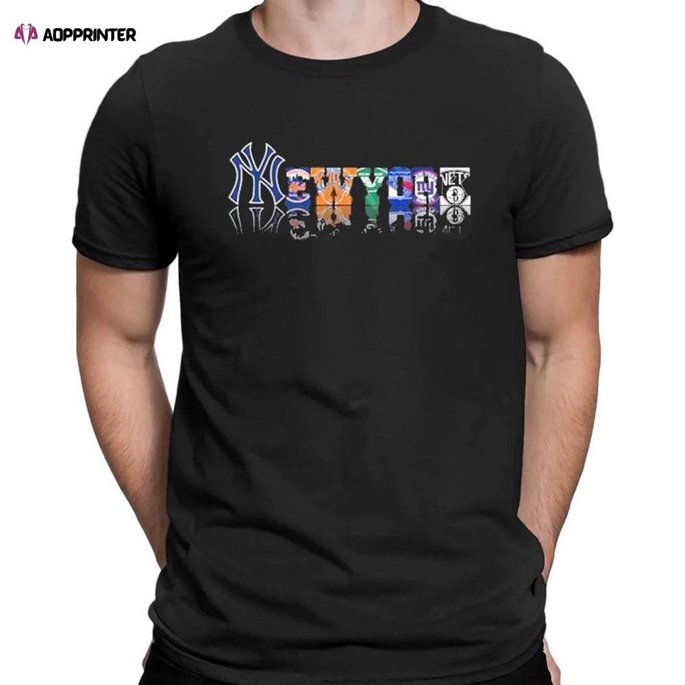 New York City Sport Teams Logo T-shirt For Men Women